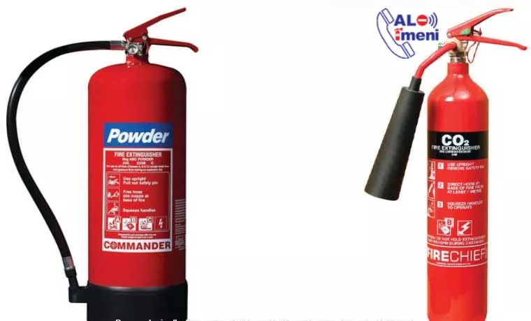 تفاوت کپسول های آتش نشانی پودری و CO2