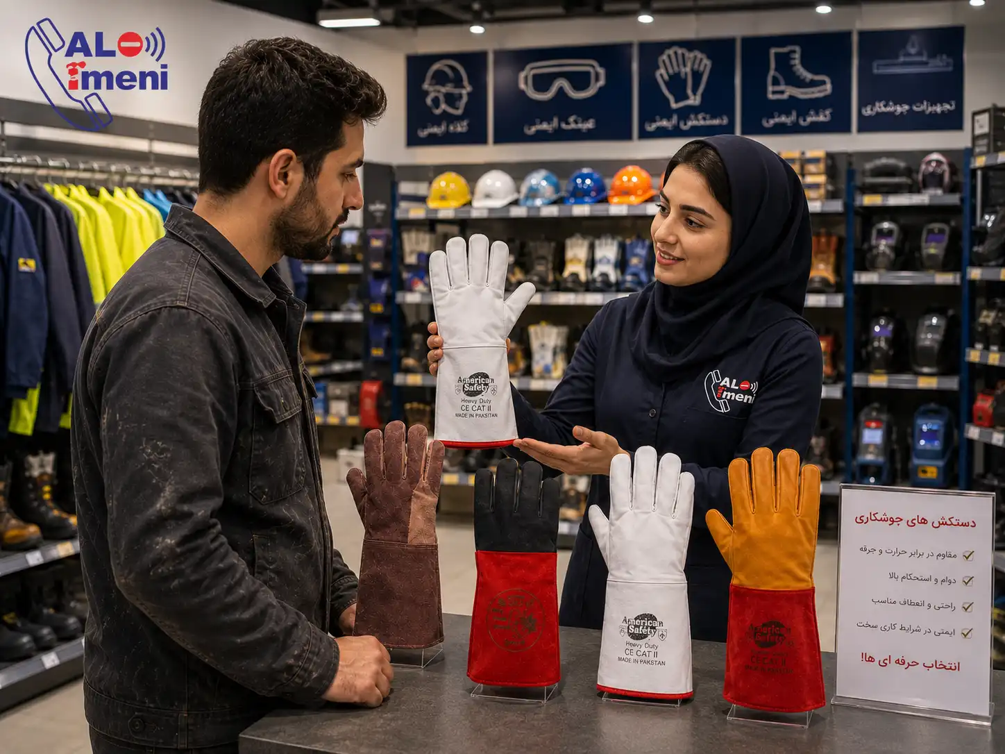 قیمت دستکش جوشکاری